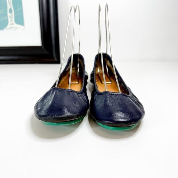 Tieks by Gavrieli Women's Navy Blue Leather Ballet Flats Size 8 - Picture 2 of 7